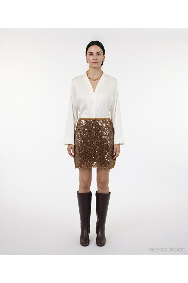Regular V-Neck Long Sleeve Shirt
