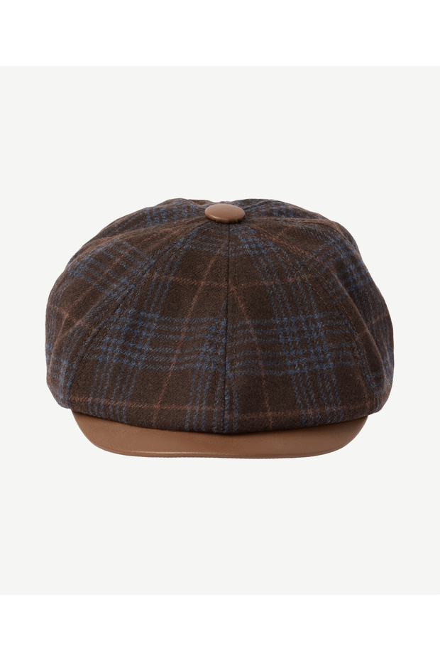 Plaid Patterned Beanie Hat