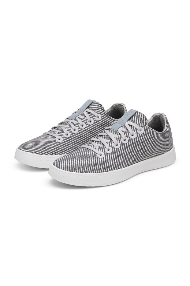 Men's Canvas Cruiser - Deep Navy Stripes (Blizzard Sole)-8-Deep Navy Stripes (Blizzard Sole)