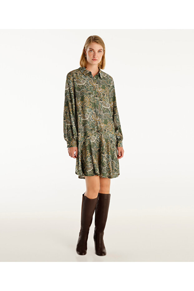 Long Sleeve Short Shirt Dress