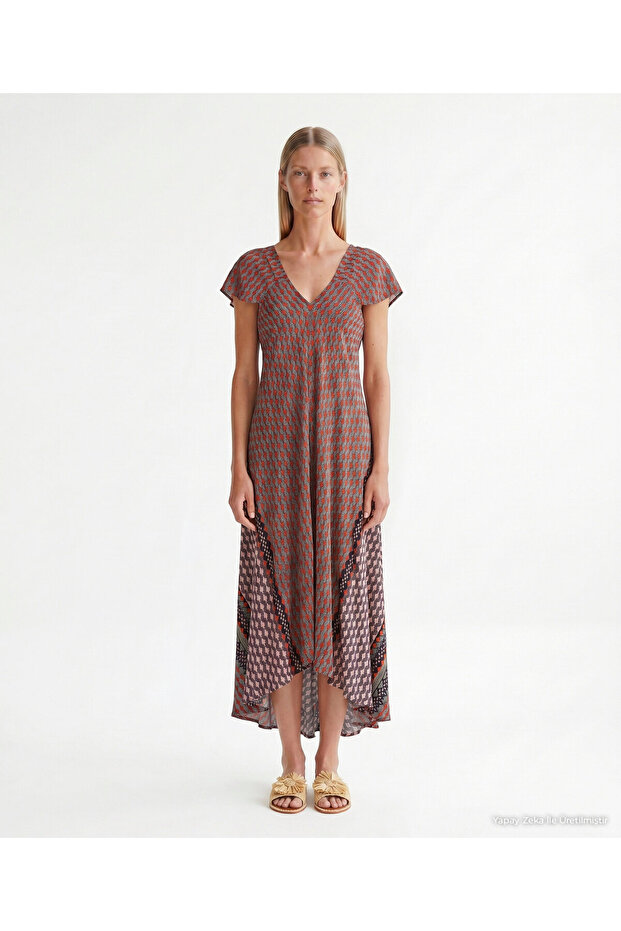 Loose V-Neck Sleeveless Dress