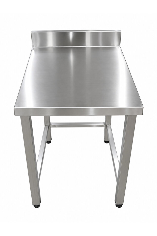 Work Table with Under Shelf, 304 Grade Stainless Steel, Heavy Duty Commercial Kitchen Prep Table, Rust Resistant, Durable, Dimensions 500 x 600 x 850 + 100 mm