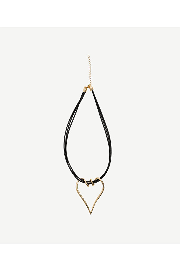 Metal Accessory Rope Necklace