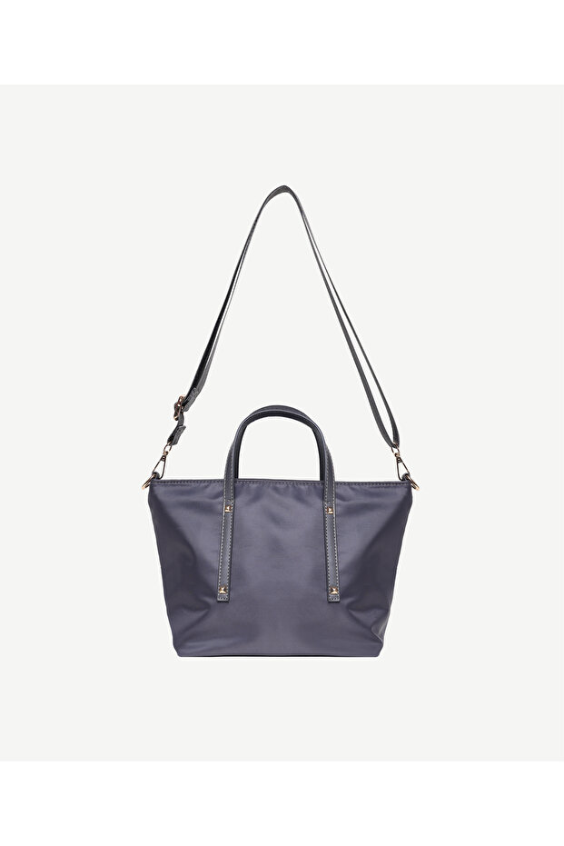 Metal Trocley Fabric Handbag