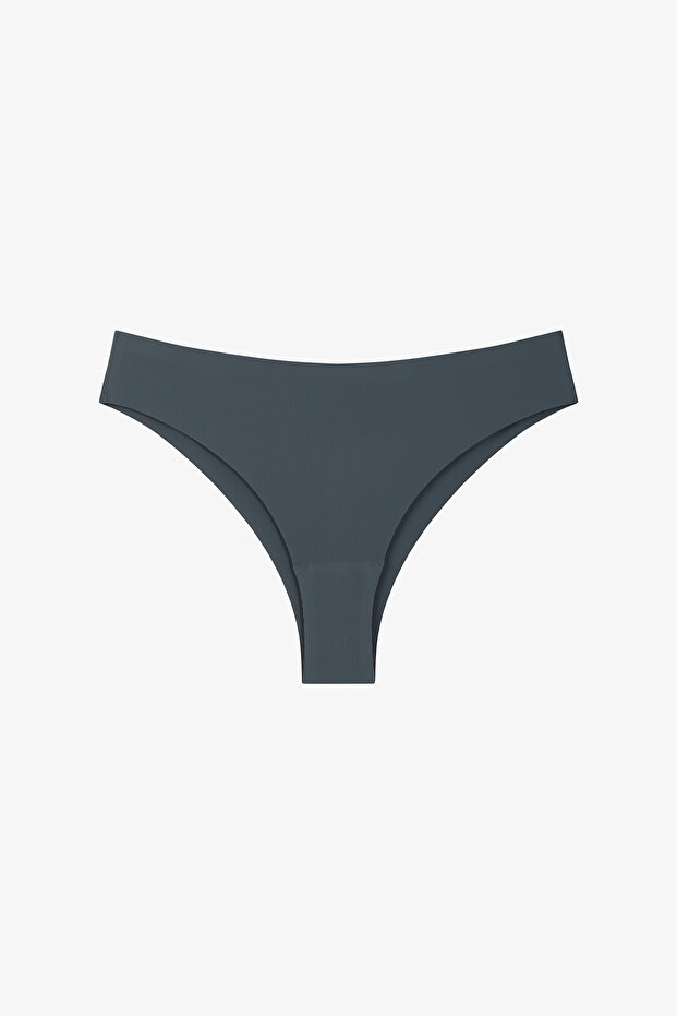 Traceless Gray Fit Brazilian Panties
