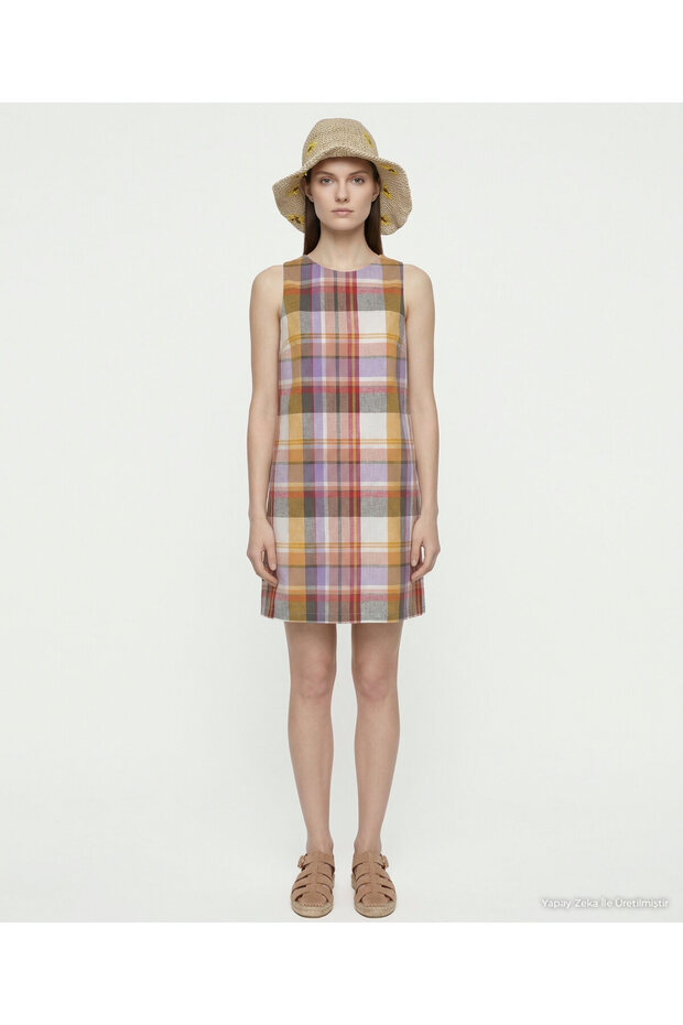 A Form Crew Neck Sleeveless Dress