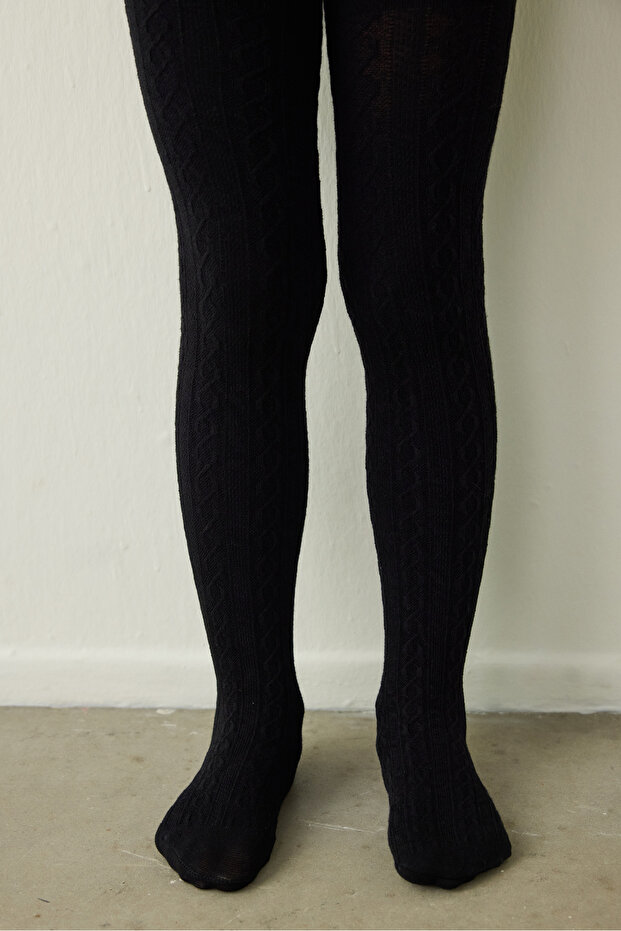 Pretty Karina Black Pantyhose
