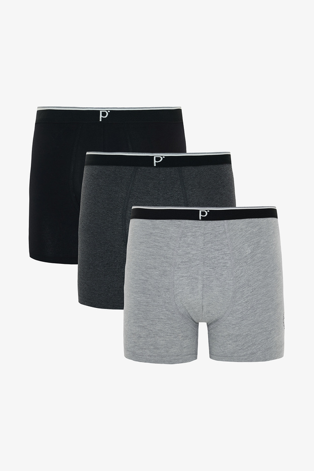 Men's Flag Slogan Organic 3-Piece Boxers