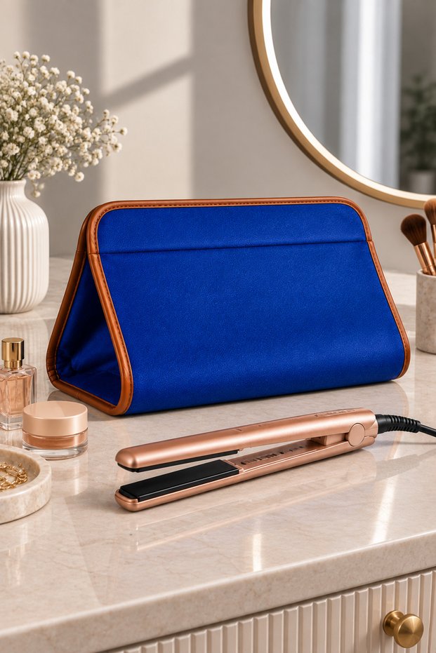Velvet Large Size Makeup Bag Hair Straightener Tongs Bag Airwrap Compatible Bag Cosmetic Bag