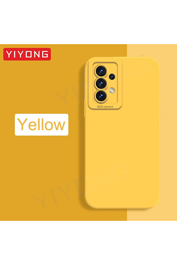 For Galaxy A52s 5G YELLOW A52 A53 Case YIYONG Original Liquid Silicone Soft Cover For Samsung Galaxy