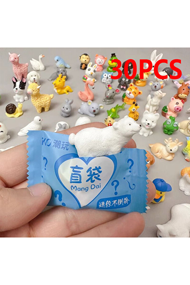 Random 30PCS '2026 Small Gift Mini Independent Packaging Blind Bag Surprise Kawaii Animal Model Toy