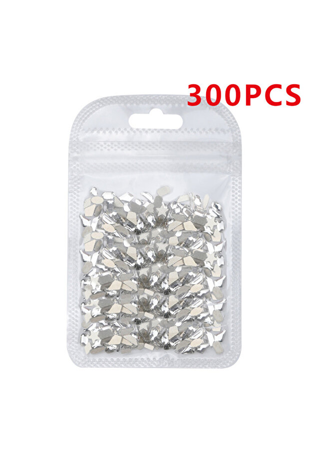 Mix-Style 300pcs 200/50PCS 3D Nail Rhinestones Flat Back Mini Diamond Stone Gems Glass Clear Crystal