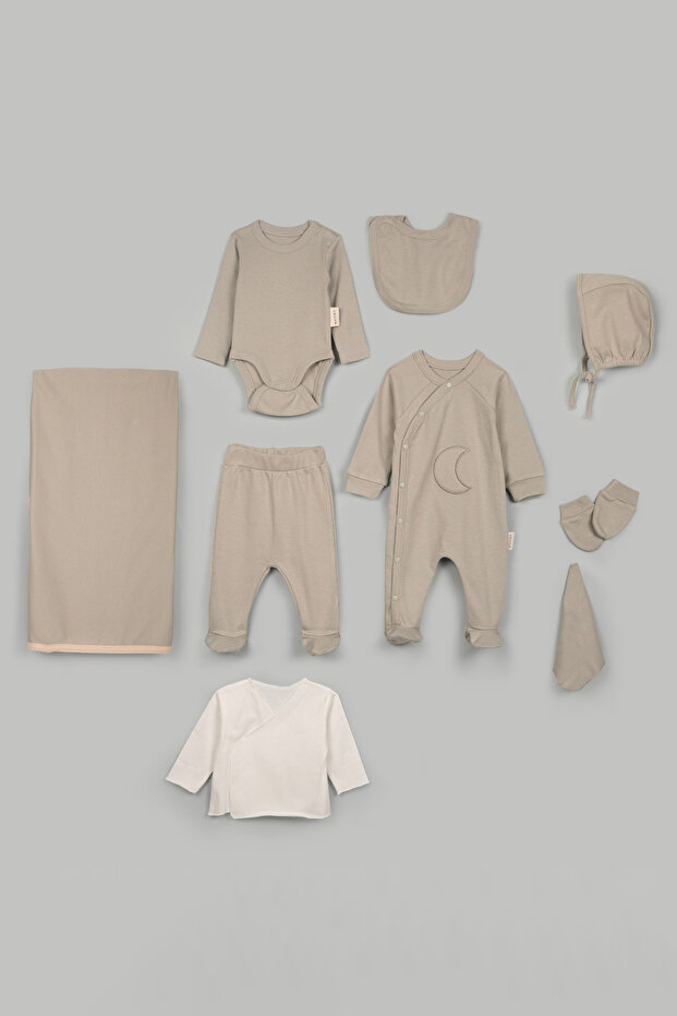 Newborn Hospital Discharge Set 9-Piece Set 100% Cotton Set