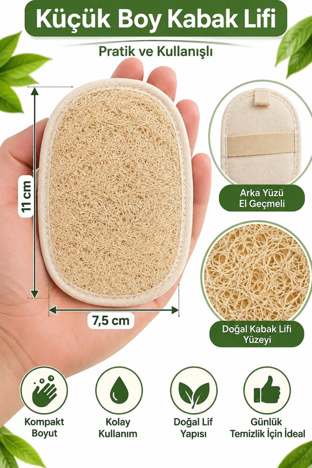 100% Natural Pumpkin Sack Fiber Anti-Cellulite and Anti-Ingrown Hair