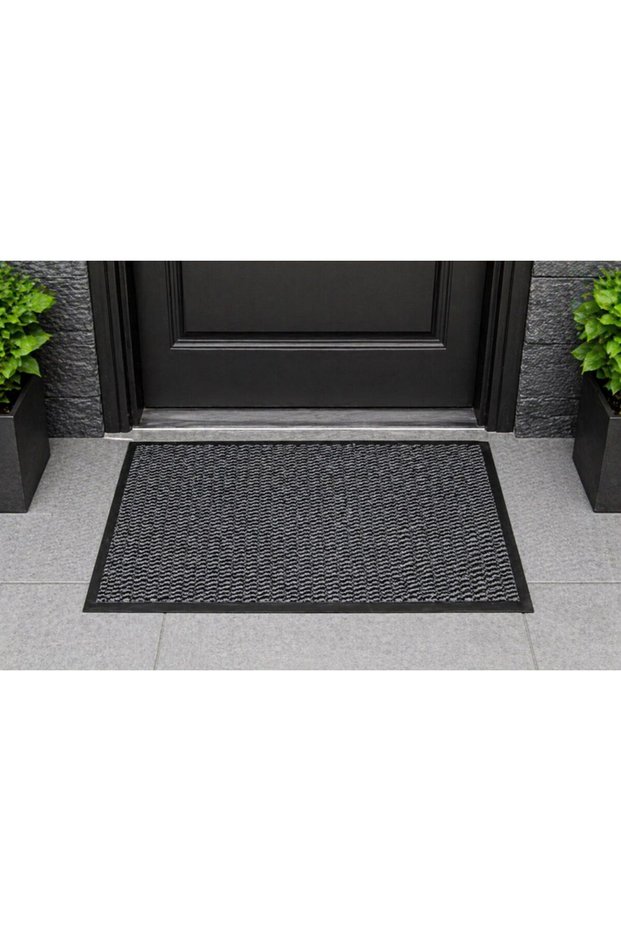 Home Moisture and Dust Absorber Gray Exterior Door Mat 60X90 cm