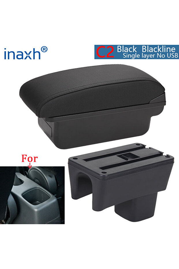 C2 Black line NO USB For Suzuki Swift Armrest Box For Suzuki Swift Car Armrest Car Accessories Inter