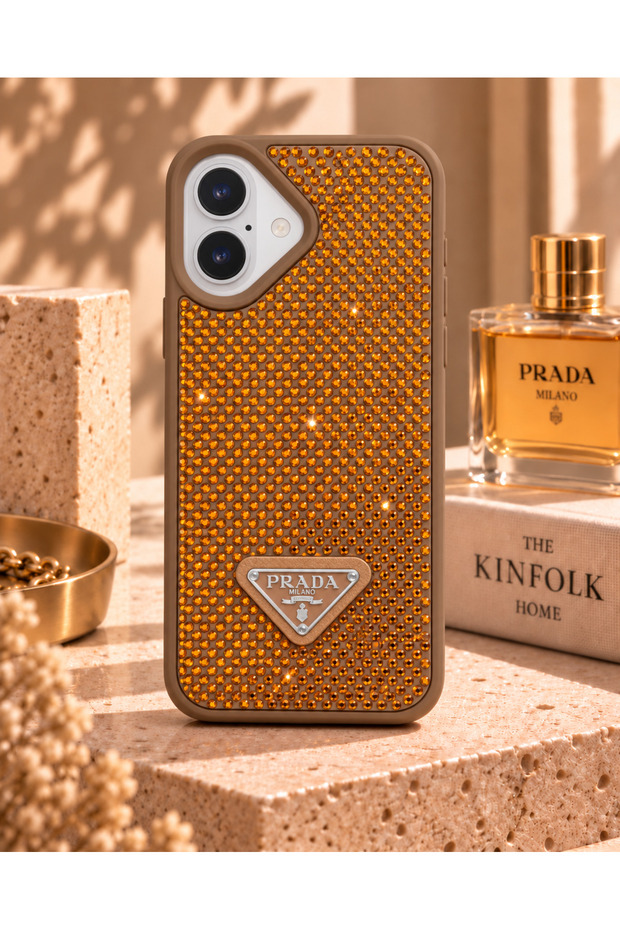 iPhone 16 Plus (6.7 Inch) Compatible Shiny Diamond Stone Diamond Sequin Glitter Lux Cover Case