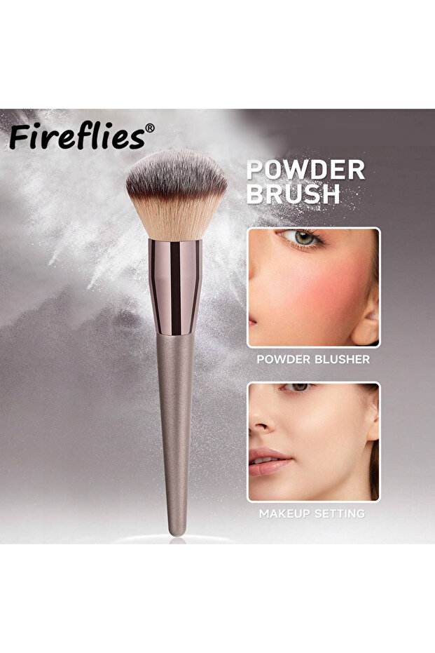 A 1Pc Large Makeup Brush Face Cheek Contour Blusher Nose Foundation Loose Power Cosmetic Make Up Bru