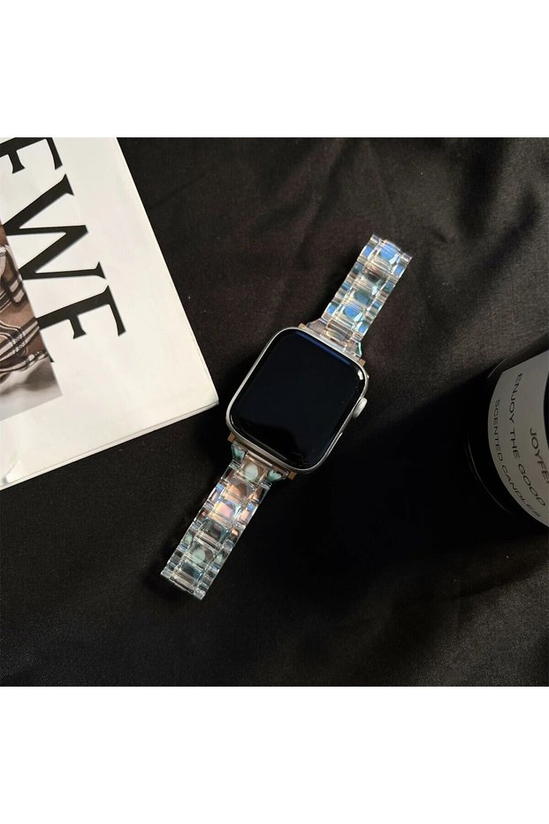 38mm 40mm 41mm Transparent Transparent Strap for Apple Watch Band Series 12 11 10 9 8 7 6 SE 5 4 Col