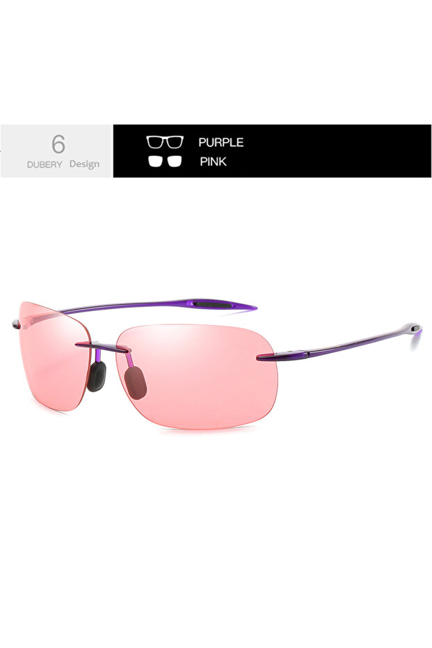Pink6 DUBERY UV400 Protection Sunglasses For Men And Women 8 Colors Model 131