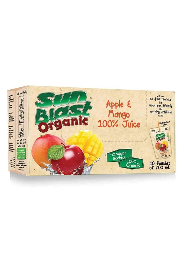 Organic Apple & Mango Juice ( 10 x 200 ml ) x 5