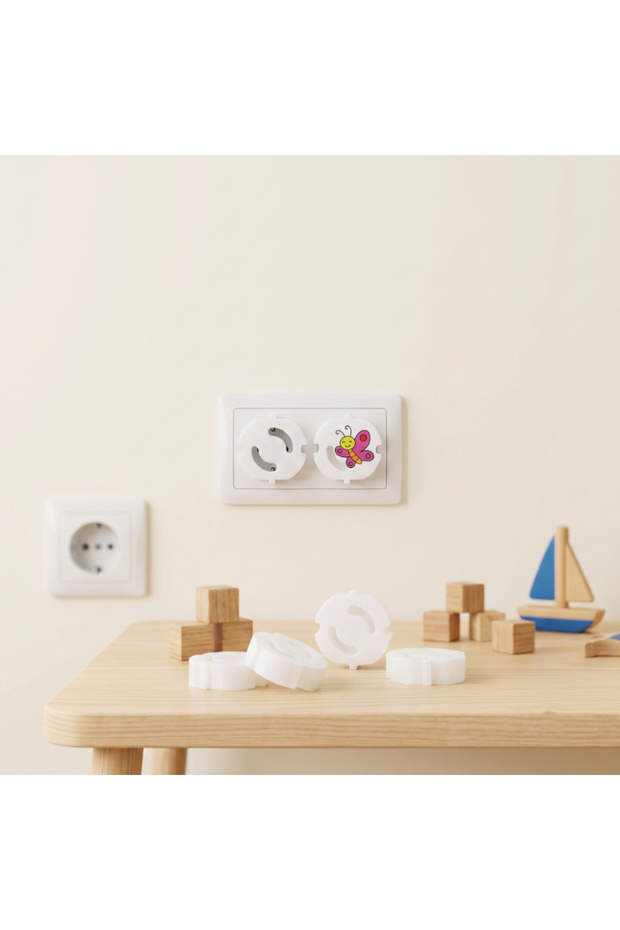 Child Safety Lock Socket Cover - Pack of 6 - Electrical Protector