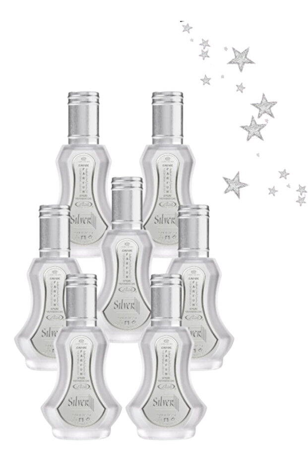7 قطع عطر فضي 35 مل