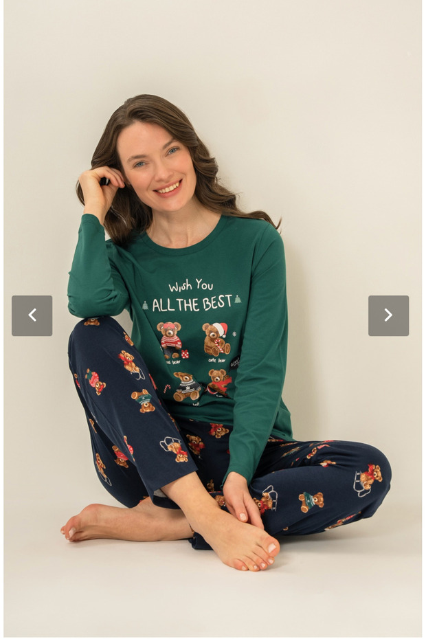 Women'S, Long Sleeve, (Socks Included), Pajama Set