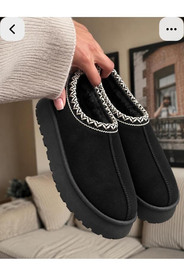 Women's Thick-Soled Fur-Lined Slipper Boots