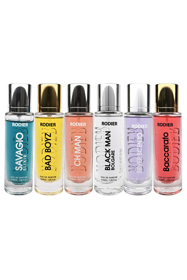 Midnight Authority Men's Perfume Gift Set, 6 x 30 ml, 180 ml Total
