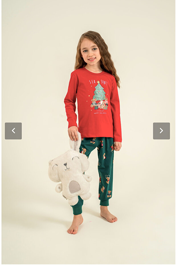 Girl's Long Sleeve Pajama Set (Socks Included as a Gift) (Sizes Sold Separately)