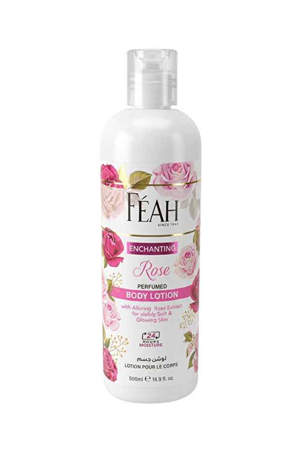 Rose Body Lotion 500ml - Moisturizing Body Lotion with Rose Fragrance