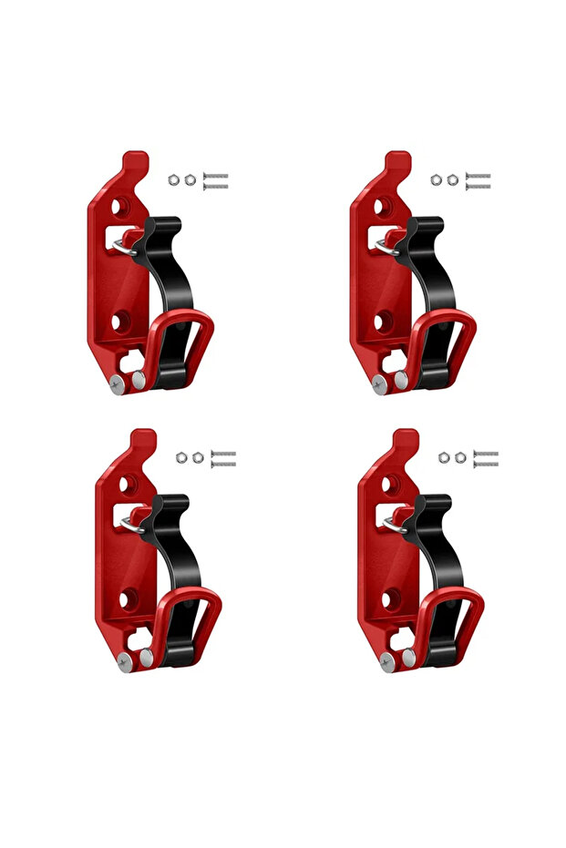 Red 4PCS 2 4PCS Wall Mounting Tool Bracket Shovel Ax Quick Release Clamp for Car RV Boat Home Access