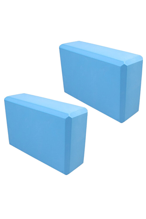 2 Light Blue 1/2PCS Gym Foam Brick Training Exercise Fitness Equipment Dance Yoga Auxiliary Tool Str