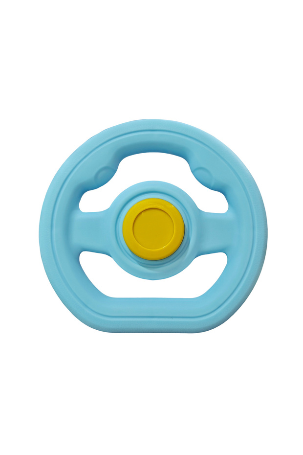 blue 1PC Universal Pretend Steering Wheel for Strollers & Carts - Detachable, Fun Driving Attachment