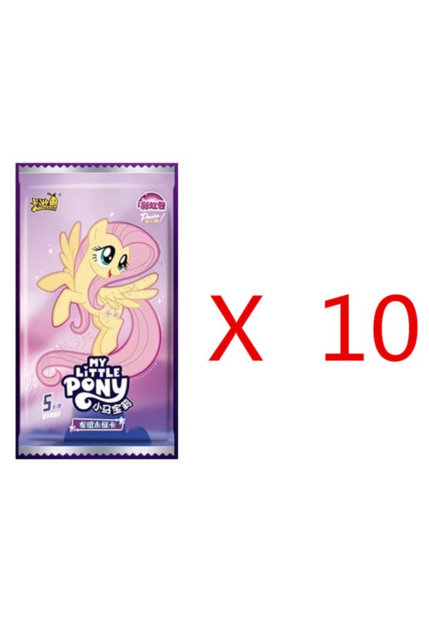 10Bag(50Pcs Cards) KAYOU Original My Little Pony Cards Rainbow Bag 40th Anniversary Limited Friendsh