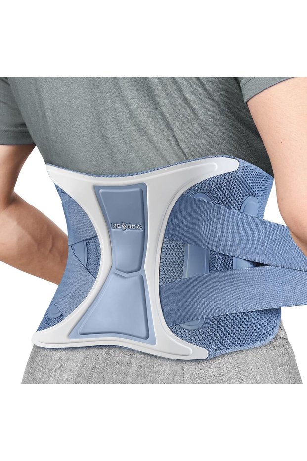 XXL Blue NEENCA Back Support Brace Adjustable Lumbar Support Belt Waist Wrap for Lower Back Pain Rel