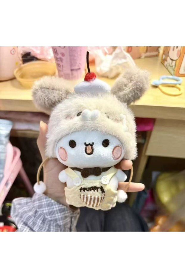 A New Bubu And Yier Panda Plush Doll Suit Soft Anime Toy Kawaii Cartoon Fluffy Bear Bag Car Key Pend