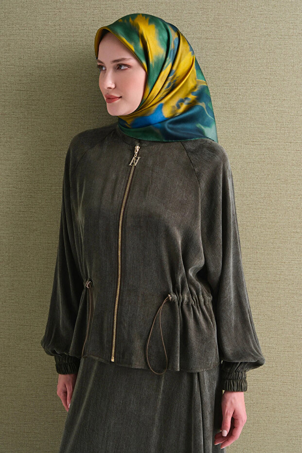 Batik Patterned Sura Silk Scarf 9606Ds
