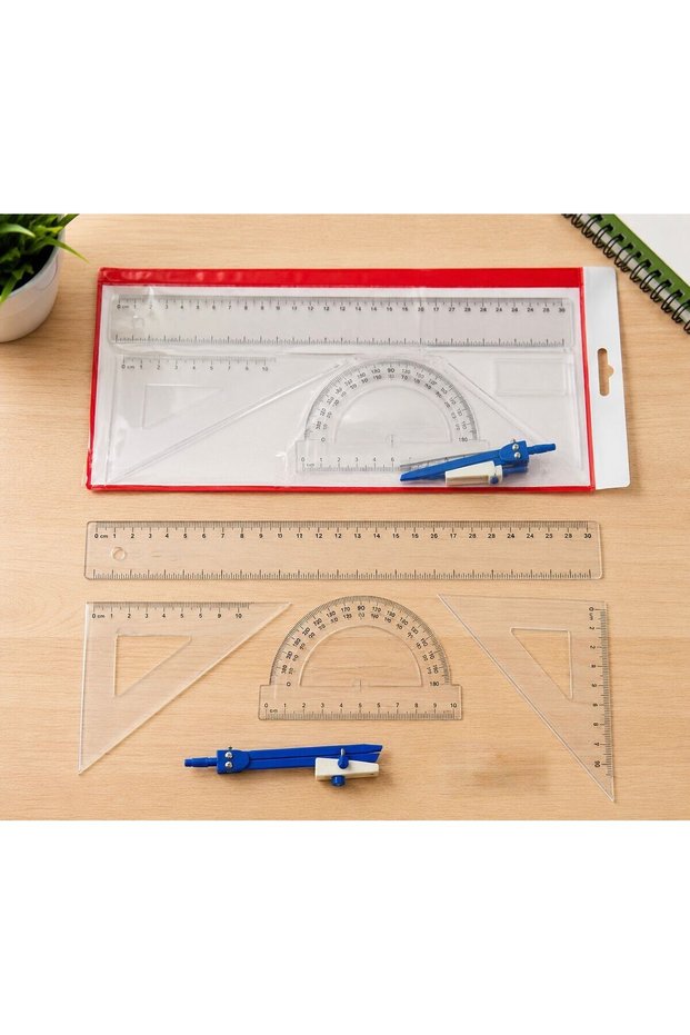 Set transparent de 4 rigle