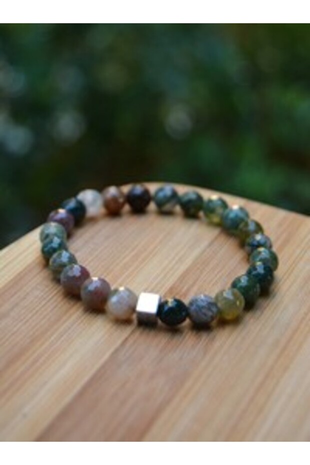 Indian Agate Bracelet - Green -