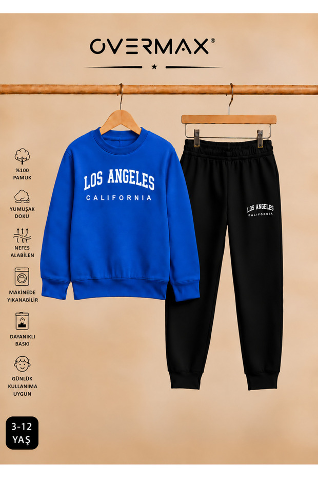 Los Angeles Printed Children's Tracksuit Set – Ages 3-12