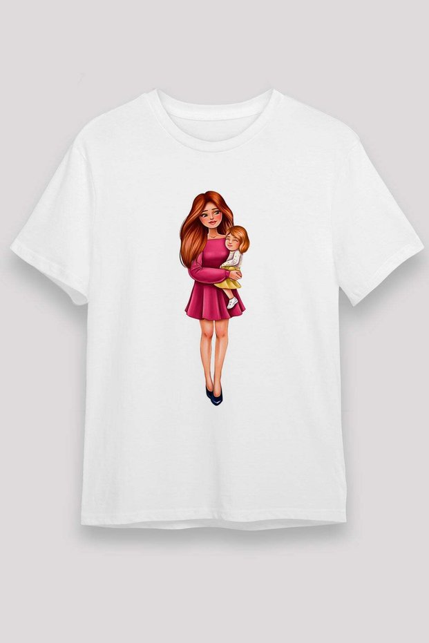 Mother's Day Unisex Printed White T-Shirt - Tshirt
