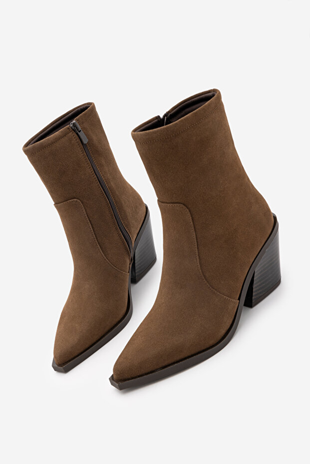 Women's Western Boots Tamin Light Brown Suede