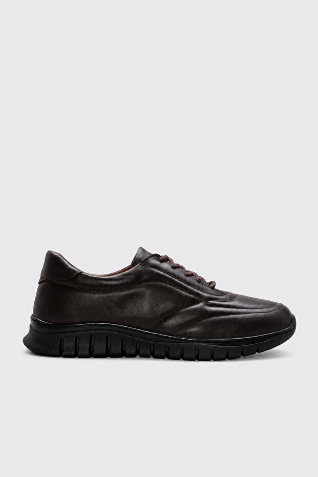 Genuine Leather Brown Casual Shoes 313Ga1010