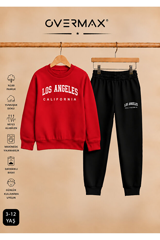Los Angeles Printed Children's Tracksuit Set – Ages 3-12