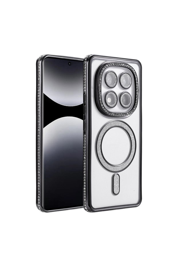 Xiaomi Redmi Note 14 Pro 5g Joke Simli Magneticsafe Case - Black