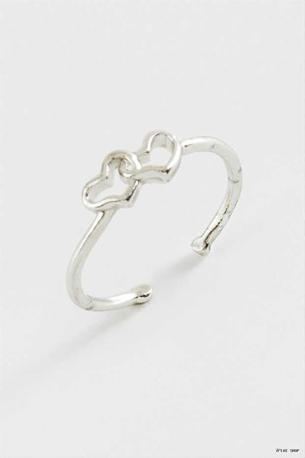 Ilkestor Heart Metal Ring (202334) Silver Color