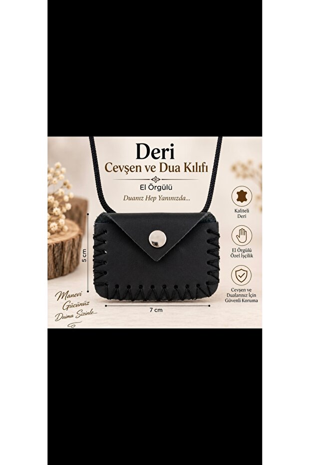 Deri Cevşen Kolye