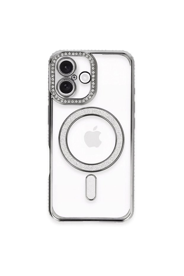 Apple iPhone 16 Plus Case Joke Simli Magneticsafe Case - Gray